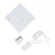 PNI SafeHome DIM202 2X700W Dual Touch -kytkin ja himmennin, jännitteinen johto, ei nollaa, lasi - Kytkimet - 5949066530081 - 3