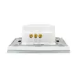 PNI SafeHome DIM202 2X700W Dual Touch -kytkin ja himmennin, jännitteinen johto, ei nollaa, lasi - Kytkimet - 5949066530081 - 11