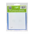 PNI SafeHome DIM202 2X700W Dual Touch -kytkin ja himmennin, jännitteinen johto, ei nollaa, lasi - Kytkimet - 5949066530081 - 9