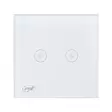 PNI SafeHome DIM202 2X700W Dual Touch -kytkin ja himmennin, jännitteinen johto, ei nollaa, lasi - Kytkimet - 5949066530081 - 10