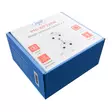 PNI WP222W yksinkertainen x2 sisäänrakennettu pistorasia valkoisella lasikehyksellä - PNI tuotteet - 5949066530241 - 7