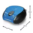 Portable stereo FM radio with CD player Blue / Black - Radiot ja MP3/4-soittimet - 8711902045021 - 55