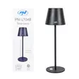Pöytävalaisin PNI LT04B LED 2,5W, akku 1200 mAh, lataus USB-C:n kautta, 150 lumenia, lämmin valkoinen valo 3000K, väri Musta - PNI tuotteet - 5949066538391 - 1