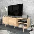 Safiiri TV-taso - Tyylikäs ja Kestävä 100% Melamiinipinnoitettu Kaluste, 160x35x38,6 cm, Helppo Koota ja Puhdistaa - TV-tasot - 8683743124411 - 4