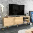Safiiri TV-taso - Tyylikäs ja Kestävä 100% Melamiinipinnoitettu Kaluste, 160x35x38,6 cm, Helppo Koota ja Puhdistaa - TV-tasot - 8683743124411 - 3
