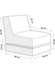 Säkkituoli ulkokäyttöön, musta, 55 cm leveä istuin, vedenpitävä, kestävä - Säkkituolit - 8683743039791 - 19