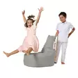 Säkkituoli ulkokäyttöön, savunharmaa, 70 cm, 70 cm, 35 cm, kestävä, vedenpitävä, mukava - Säkkituolit - 8683743038831 - 1