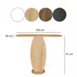 Sapphire Oak Lipasto - 100% Melamiinipinnoitettu Lastulevy, 18mm, 100x81x30cm, Yksi Paketti, Tyylikäs ja Kestävä - Lipastot ja senkit - 8684282531791 - 1