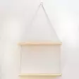 Seinähylly 100% Kuusipuuta, Käsintehty, Pähkinänvärinen, 40x14x2 cm, 2 kpl, Kiinnitettävä Seinään - Seinähyllyt - 8681875395181 - 2