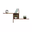 Seinähylly Oslo Pähkinä 100% Melamiinipinnoitettu Lastulevy 100x50x18 cm Tyylikäs ja Kestävä Sisustuselementti - Seinähyllyt - 8684282333401 - 3