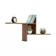 Seinähylly Oslo Pähkinä 100% Melamiinipinnoitettu Lastulevy 100x50x18 cm Tyylikäs ja Kestävä Sisustuselementti - Seinähyllyt - 8684282333401 - 1