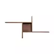 Seinähylly Oslo Pähkinä 100% Melamiinipinnoitettu Lastulevy 100x50x18 cm Tyylikäs ja Kestävä Sisustuselementti - Seinähyllyt - 8684282333401 - 5