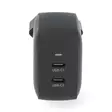 Seinälaturi | 35 W | GaN | PD3.0 | 1.75 / 2.33 / 2.92 / 3.0 A | Lähtöliitäntöjen määrä: 2 | 2x USB-C | Automaattinen Jännitteen Valinta | Musta - Verkkolaturit - 5412810470181 - 10