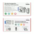 SilverCloud YE910 sähkömagneettinen säde, 12V, valmistettu ruostumattomasta teräksestä, kaksoisnapalla ja painikkeella, Fail Secure NC yhteensopiva kulunvalvontajärjestelmien kanssa - PNI tuotteet - 5949066501821 - 9