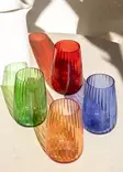 Sininen Keittiölasitavara - 100% Lasi, 9x9x14 cm, 600 ml, Astianpesukoneen Kestävä, Ei Mikroaaltouuniin - Juomalasit - 8684283559251 - 4