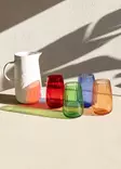 Sininen Keittiölasitavara - 100% Lasi, 9x9x14 cm, 600 ml, Astianpesukoneen Kestävä, Ei Mikroaaltouuniin - Juomalasit - 8684283559251 - 3