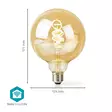 SmartLife LED Filamenttilamppu | E27 | 360 lm | 4.90 W | Lämpimästä kylmään valkoiseen | 1800 - 6500 K | Lasi | Android / IOS | Globe | 1 kpl - Valonlähteet - 5412810335381 - 55