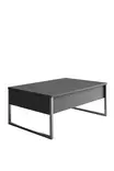 Sohvapöytä Anthracite Silver - 100% Melamiinipinnoitettu Lastulevy, Metallijalat, 90x60x40 cm, Tyylikäs ja Kestävä - Sohvapöydät - 8684282832331 - 1