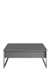 Sohvapöytä Anthracite Silver - 100% Melamiinipinnoitettu Lastulevy, Metallijalat, 90x60x40 cm, Tyylikäs ja Kestävä - Sohvapöydät - 8684282832331 - 4