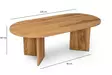 Sohvapöytä, lute, 120cm x 60cm x 40cm, kestävä, helppo koota - Sohvapöydät - 8684282849421 - 11