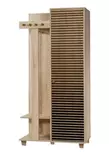 Sonoma Oak Hall Stand - 100% Melamiinipinnoitettu, 18mm Paksuus, UV-suojattu, Monikäyttöinen Säilytysratkaisu, 90x192x36 cm - Eteiskaapit - 8681875404821 - 1