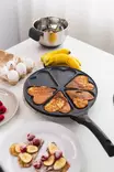Sydänlettupannu Opa 27 cm valurauta - Paistinpannut - 6412457782271 - 4