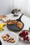 Sydänlettupannu Opa 27 cm valurauta - Paistinpannut - 6412457782271 - 3