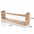 Tammi Seinä Hylly 100% Massiivimänty 50x15x8 cm (3 kpl) - Tyylikäs ja Kestävä Sisustuselementti Kodin Järjestykseen - Seinähyllyt - 8684283666041 - 5