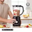 Tehosekoitin | 800 W | 2 nopeutta + pulssi | 4 ruostumattomasta teräksestä valmistettua terää | 1,5 L muovikannu | musta - Tehosekoittimet ja vatkaimet - 8711902090731 - 51