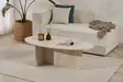 Travertiini Sohvapöytä - 100% Melamiinipinnoitettu Lastulevy, 18mm, 120x40x65cm, Helppo Koota, Tyylikäs ja Kestävä - Sohvapöydät - 8684283887651 - 2
