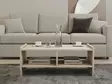 Travertiini Sohvapöytä - 100% Melamiinipinnoitettu Lastulevy, 18mm Paksuus, 90x35x50cm, Yksi Paketti, Tyylikäs ja Kestävä - Sohvapöydät - 8684283030811 - 3