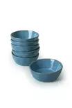 Turkoosi Appetizer-kulhosetti (6 kpl) - 100% Keraaminen Kivitavara, Antibakteerinen, Mikroaaltouuni- ja Astianpesukoneenkestävä - Tarjoiluastiat - 8684283059331 - 6