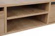 TV-taso, 180x30x25 cm, Tammi, 100% Melamiinipinnoitettu Lastulevy, Useita Hyllyjä, Seinään Kiinnitettävä, Moderni Design - TV-tasot - 8682870971561 - 6