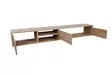 TV-taso, 180x30x25 cm, Tammi, 100% Melamiinipinnoitettu Lastulevy, Useita Hyllyjä, Seinään Kiinnitettävä, Moderni Design - TV-tasot - 8682870971561 - 4