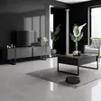 TV-taso, antrasiitti musta, 180 cm leveä, kestävä, tilava - TV-tasot - 8683743790951 - 3