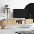 TV-taso, safiiritammi, 180 cm leveä, kestävä, antibakteerinen - TV-tasot - 8683342978781 - 2
