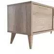 TV-taso, Valmistettu 100% Melamiinipinnoitetusta Lastulevystä, Väri: Vaalea Pähkinä, Mitat: 120x50x40 cm, Useita Hyllyjä - TV-tasot - 8684283505791 - 6