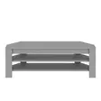 Tyylikäs Harmaa TV-taso - 100% Melamiinipinnoitettu Lastulevy, 120x40x30 cm, Useita Hyllyjä, Helppo Asennus - TV-tasot - 8684283338771 - 5