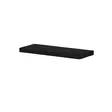 Tyylikäs Musta Seinä Hylly 100% Melamiinipinnoitettu Lastulevy 60x3,6x23 cm - Kestävä ja Monikäyttöinen Sisustuselementti - Seinähyllyt - 8684282258841 - 7