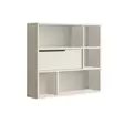 Valkoinen Seinähylly - 100% Melamiinipinnoitettu Lastulevy, 18mm Paksuus, 90,1x81x22cm, Tyylikäs ja Kestävä - Seinähyllyt - 8684282369141 - 1