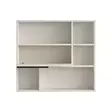 Valkoinen Seinähylly - 100% Melamiinipinnoitettu Lastulevy, 18mm Paksuus, 90,1x81x22cm, Tyylikäs ja Kestävä - Seinähyllyt - 8684282369141 - 6