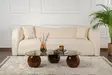 Walnut Grey sohvapöytä - 100% Karkaistu Lasi, Polyuretaanijalat, 120x70x30 cm, Moderni ja Tyylikäs Sisustuselementti - Sohvapöydät - 8684283728701 - 3