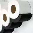 WC-paperiteline, musta, 62 cm x 9 cm x 16 cm, kestävä, helppo asentaa - Kylpyhuonetarvikkeet - 8682870776791 - 4