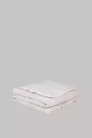 Yksittäinen peitto, valkoinen, 155 x 215 cm, pehmeä, helppohoitoinen - Tyynyt ja peitot - 8683342864961 - 1