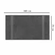 Ylellinen 100% Puuvillainen Kylpypyyhe, Anthracite, 450 gr/m², 70x140 cm, Konepestävä, Tyylikäs ja Imukykyinen - Pyyhkeet ja kylpytakit - 8681875945621 - 3