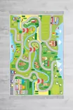 Ylellinen 80x120 cm Samettimatto - Monivärinen, Antibakteerinen, Konepestävä, Liukumaton, 3D Digitaalipainatus - Pienet matot ja käytävämatot - 8681875933871 - 4