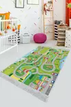 Ylellinen 80x120 cm Samettimatto - Monivärinen, Antibakteerinen, Konepestävä, Liukumaton, 3D Digitaalipainatus - Pienet matot ja käytävämatot - 8681875933871 - 2