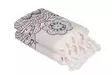 Ylellinen Käsipyyhesetti 2 kpl - 100% Puuvillaa, Ecru-Purppura, 50x90 cm, 550 gr/m², Kylpyhuoneen Eleganssia - Pyyhkeet ja kylpytakit - 8681875175981 - 1