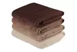 Ylellinen Kylpypyyhesetti 4 kpl - 100% Puuvillaa, 70x140 cm, Konepestävä, Kermabeige Ruskea, Erikoispakkaus - Pyyhkeet ja kylpytakit - 8681181534281 - 1