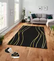 Ylellinen Monivärinen 100% Polyesteri Matto 100x140 cm - Digitaalinen Painatus, Konepestävä, Liukumaton Alapuoli - Suuret ja keskikokoiset matot - 8683342182461 - 3